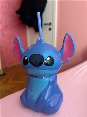 Stitch časa sa slamcicom NOVO