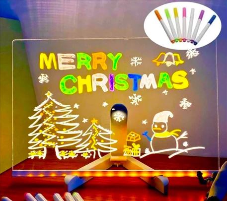 LED tabla za sa olovkom za crtanje u 7 boja