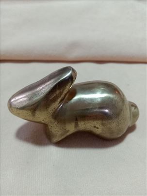 Minijatura skulpture zeca, Makdesign, pun mesing