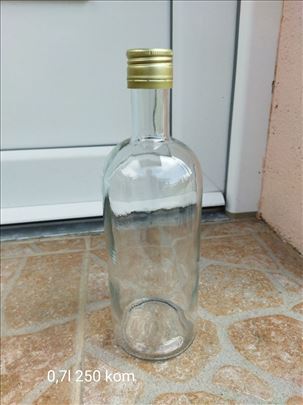 Nove staklene flaše sa zatvaračem široko grlo