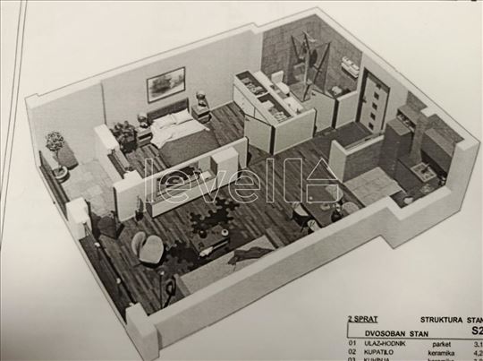 Stan,Novi Sad,Bulevar Patrijarha Pavla,kv: 46.00,