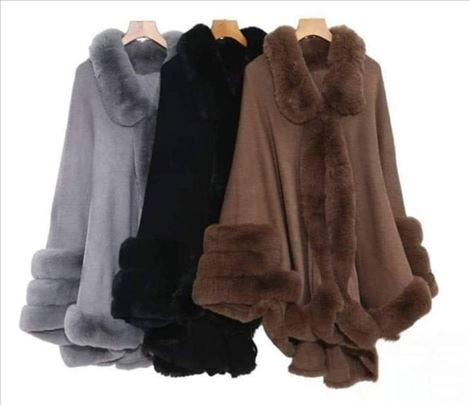 Bogate pelerine oivičene krznom do 5xl