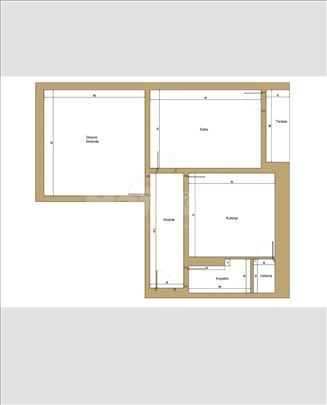 Dvosoban stan - 54m2, Bate Jankovića, Čačak