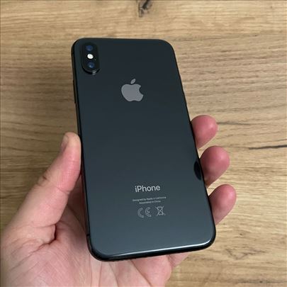 iPhone X 64Gb CRNI 100% zdravlje baterije