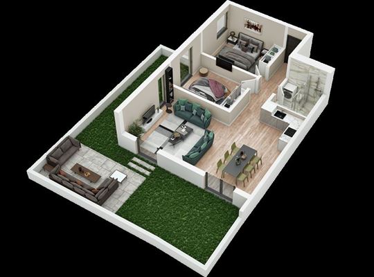 Premium stan sa dvorštem, GRATIS kvadrati