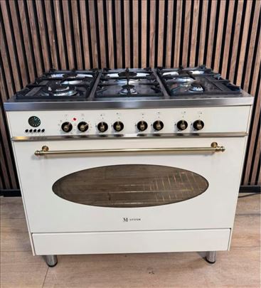 Profesionalni sporet na plin sa 6 gorionika rustik