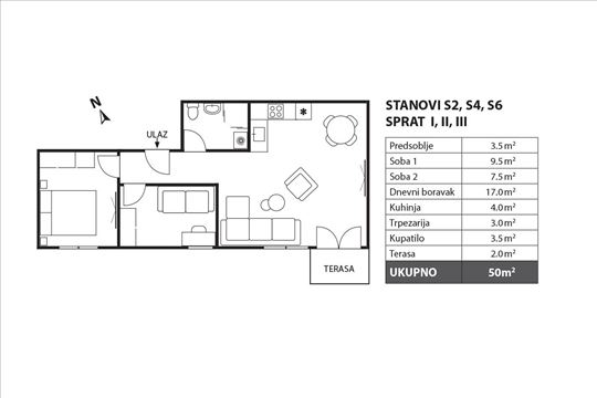 Zemun, stan u izgradnji, uračunat PDV