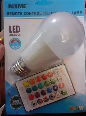 Led sijalica koja menja boju sa daljinskim