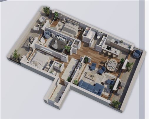 Lux 4.0 stan, Central Palace, Dimitrija Tucovića