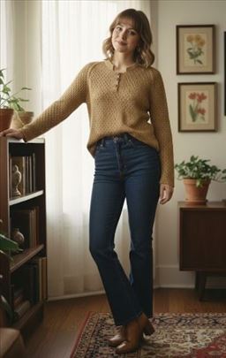 Vintage pletena bluza - Jedinstveni šarm 