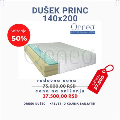 Dusek Princ 140x200 50%Popust