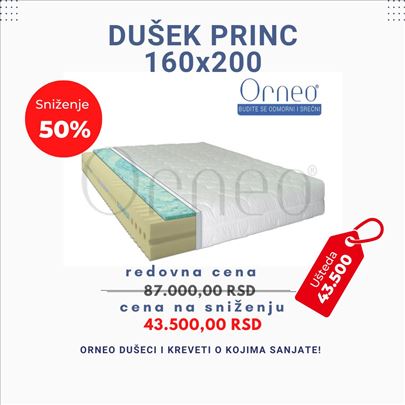 Dusek Princ 160x200 50%Popust