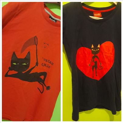 Dve super mačkarske majice