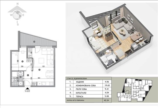 Lux novogradnja Žarkovo centar+PDV