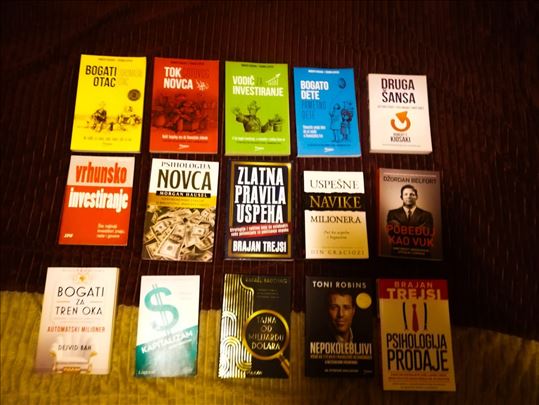 Paket 15 knjiga – biznis, novac, uspeh
