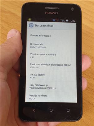 Huawei Y360-U61 Mobilni telefon android 4.4.2 dual