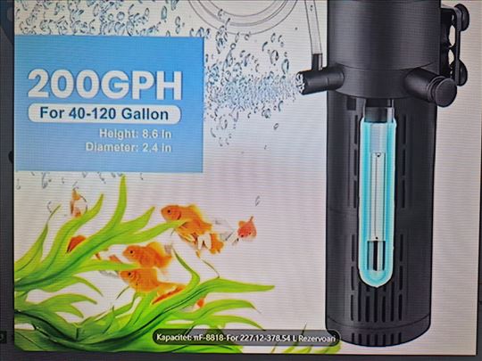 Unutražnji filter sa UVC Llampom-EXTRA  Novo