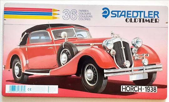 Vintage metalna kutija Staedtler Oldtimer