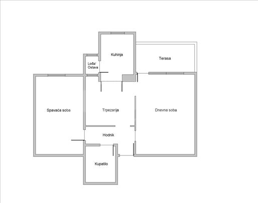 Borča dvosoban adaptabilan u 2.5