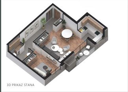 Luksuzan dvosoban stan u izgradnji