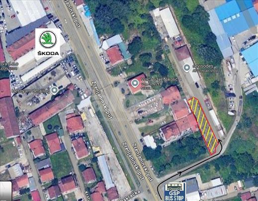 Krnjača 300m pre Škode Zrenj.put