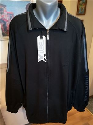 Novi muski duks sa kragnom Benx Veliki 5XL Crni