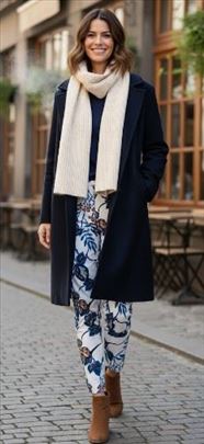 PAQUITO ELEGANTNE PANTALONE sa elastinom 