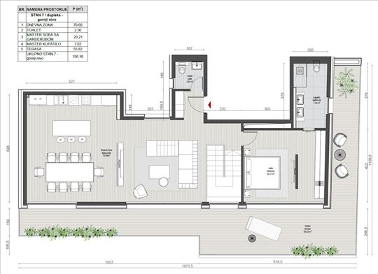 Penthaus Vračar, 5.0, lux