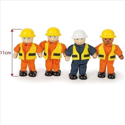 Bigjigs Tidlo Drveni Set Radnika 4 Figure DK
