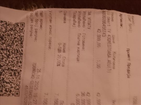 LG Qned 70a6a Nov televizor