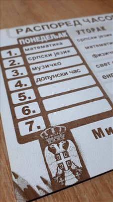 Raspored časova da se ne zagubi