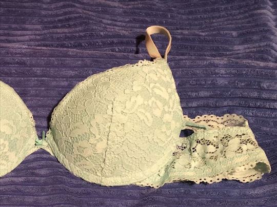 Zeleni čipkani brushalter (grudnjak) 70B