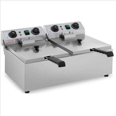 Električna dupla friteza - 2 x 10 l - 6400 W