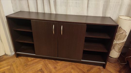 Komoda sa kliznim vratima (wenge)