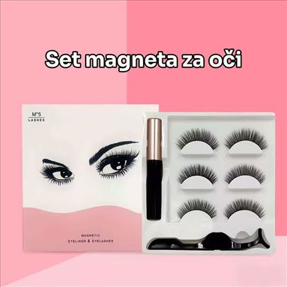 Magnetne trepavice set + magnetni ajlajner
