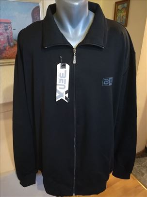 Novi muski duks sa kragnom Benx Veliki 5XL Crni