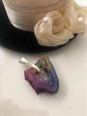 Privezak Ametist i Solarni kvarc