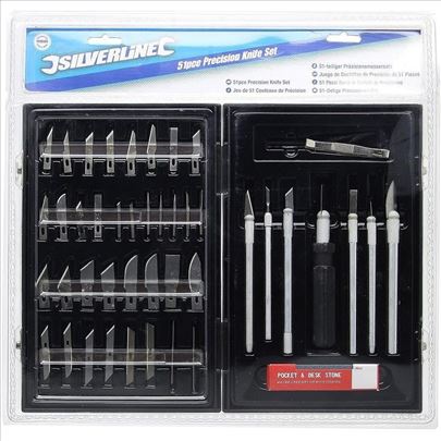 Silverline Tools Set Preciznih Nozeva U Torbi DK