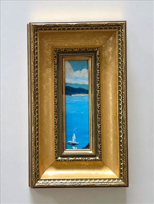 Ulje na lesonitu - More, minijatura.