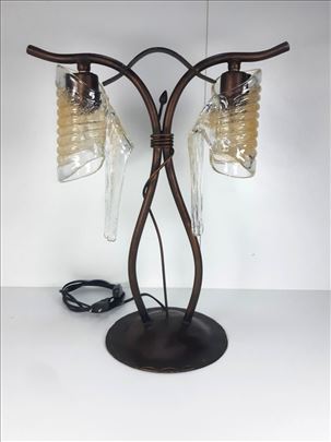 Lampa staklena pasta/metal