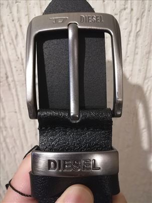 Novi muski kozni markirani kais Diesel Crna koza