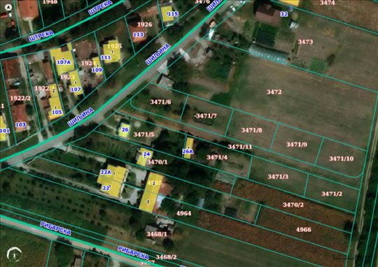 Parcele u zoni porodicnog stanovanja u Boljevcima