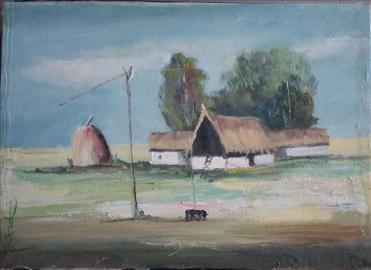 Pejzaž, ulje na platnu