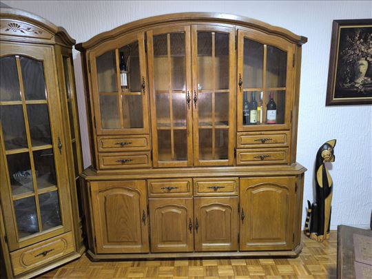 Puno drvo zlatni hrast vitrine