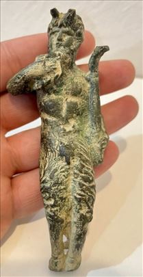 Roman Bronze Faunus ( Pan ) 1-3rd cent + cert