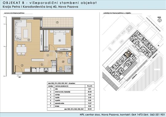 Jednosoban stan u Novoj Pazovi 