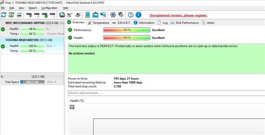 2,5'' Hard Disk 1TB Toshiba MQ01ABD100