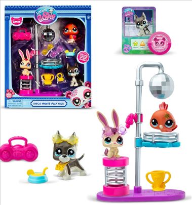 Littlest Pet Shop LPS Disco Night set, novo