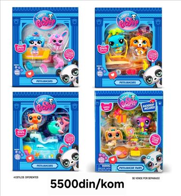 Littlest Pet Shop LPS Petfluencers set, novo