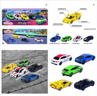 Majorette Italian Dream Cars, točkovi sa oprugom